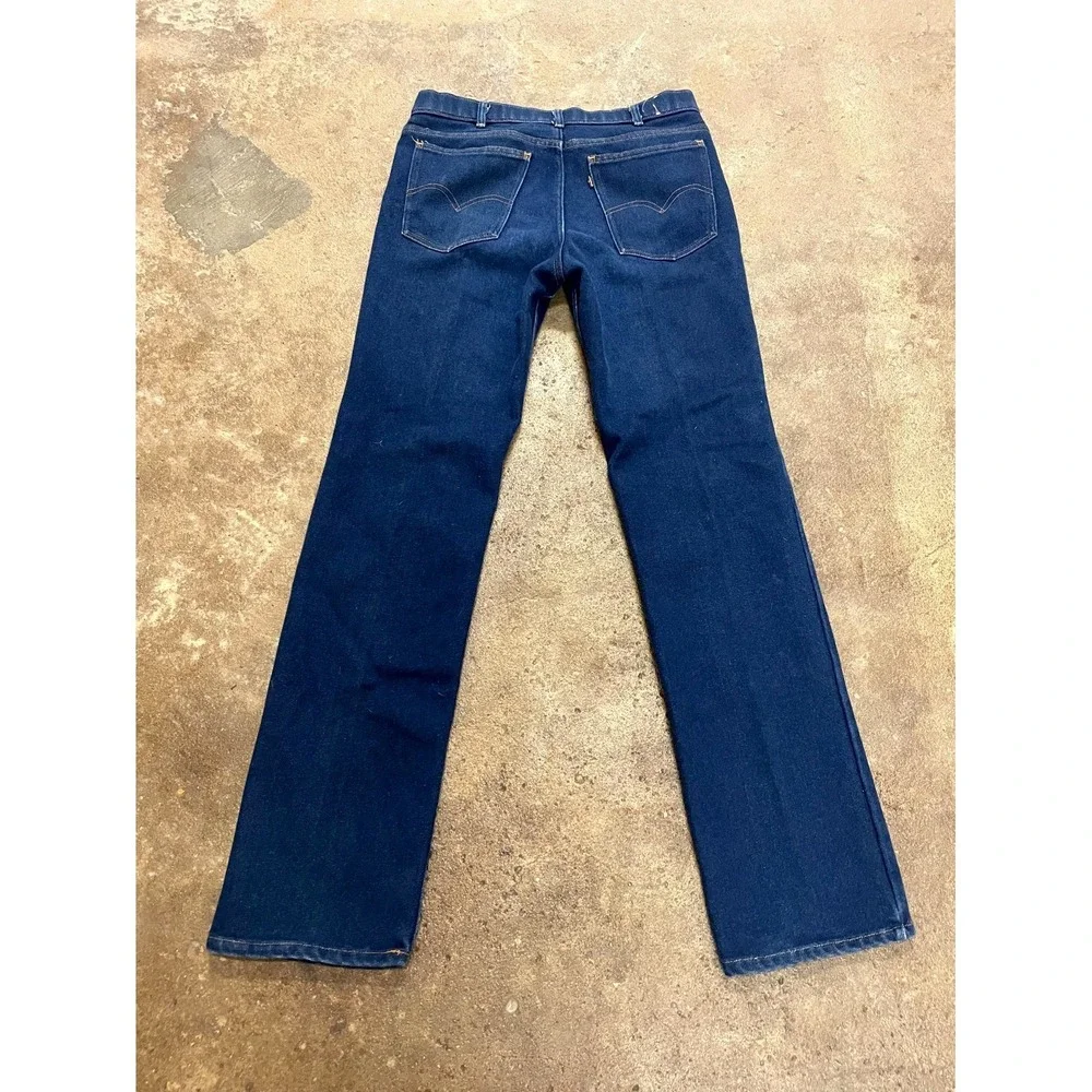 Vintage‎ Levi's Skosh More Room Jeans Mens 32 Blue Denim Dark Wash Straight Leg